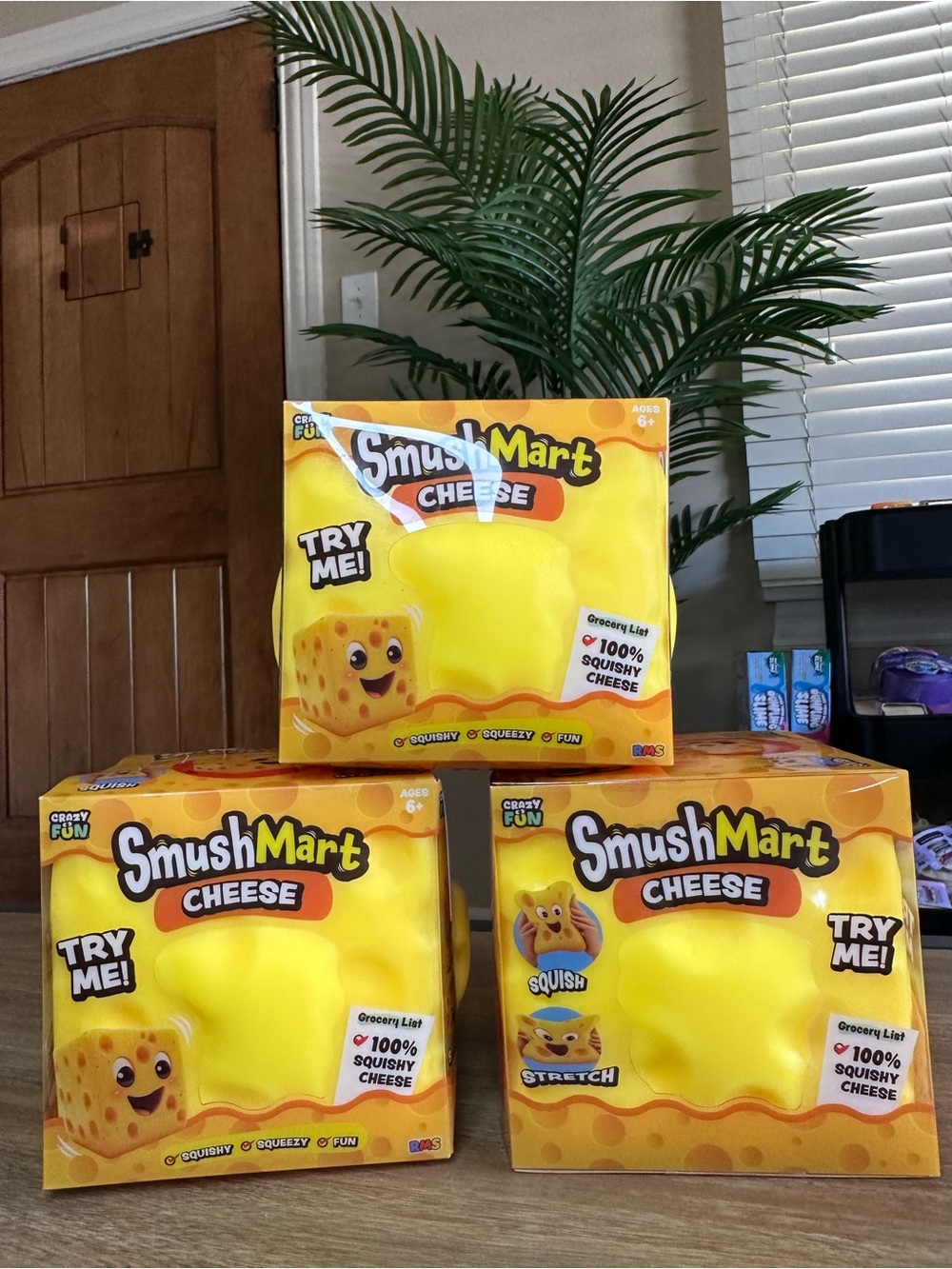 Smushmart Cheese Squishy Toy